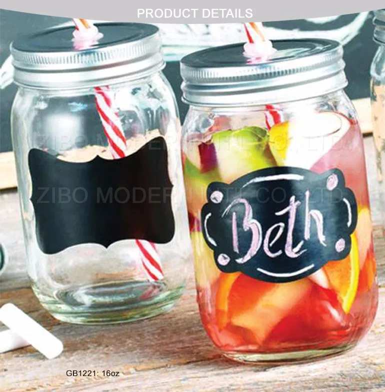 Decal Design Bulk Juice Glass Mason Jar Wholesale Market Custom Mason