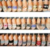 Fashion rhinestone shoe accessory ornaments shoe upper for lady beaded sandal
