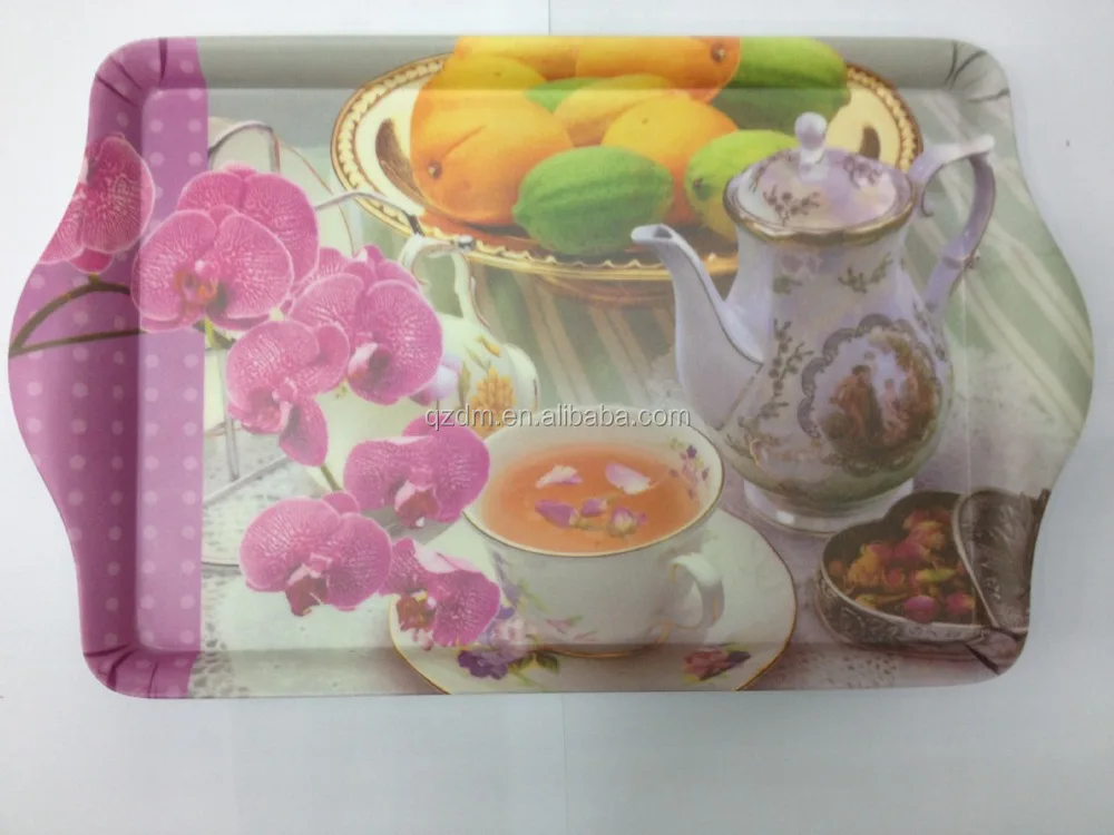 Yogon Melamine Tray set Homware tea tray set with handle