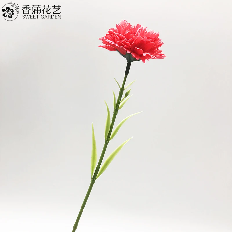 High Quality Artificial Plastic Carnation Stems Are Made From A