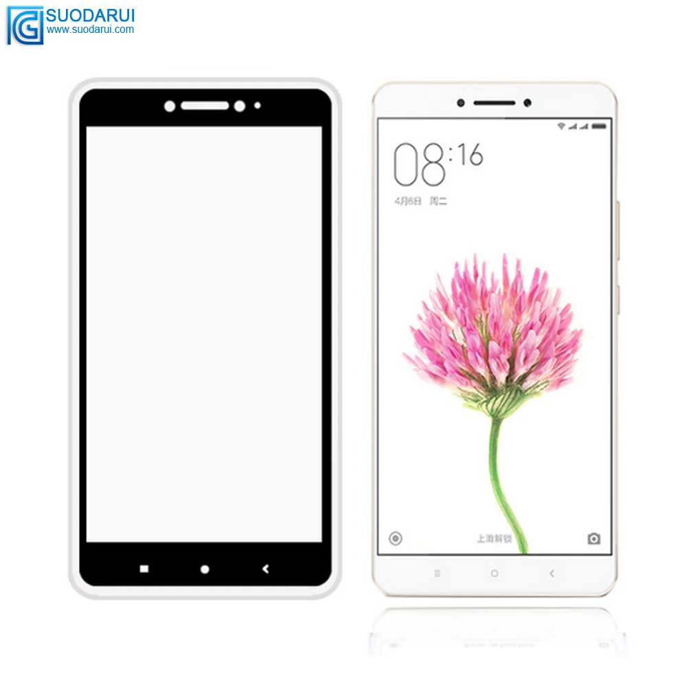 Tempered Glass Screen Protector for Xiaomi Max / Max2 Full Cover Glue 2.5D 9H film