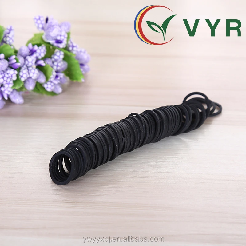 Mini Black Color Latex Double Rubber Band Wholesale,Cheap Hair Elastic