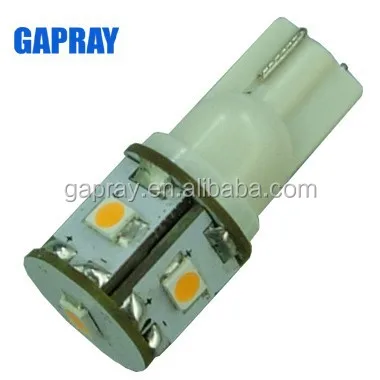 DC 12V 1W 2838 5SMD T10 LED for car