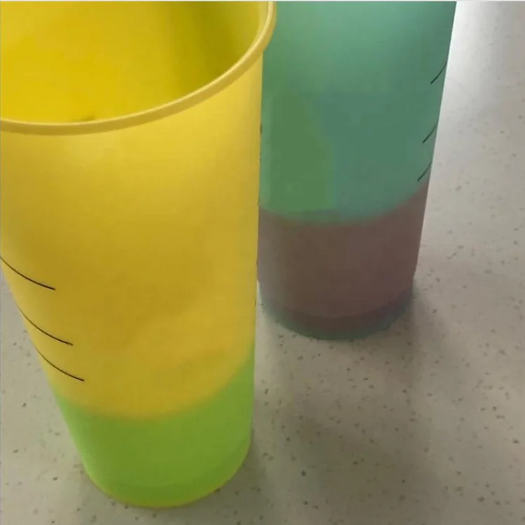 2019 New Product 20oz Reusable Custom Plastic Color Changing Cold Cup