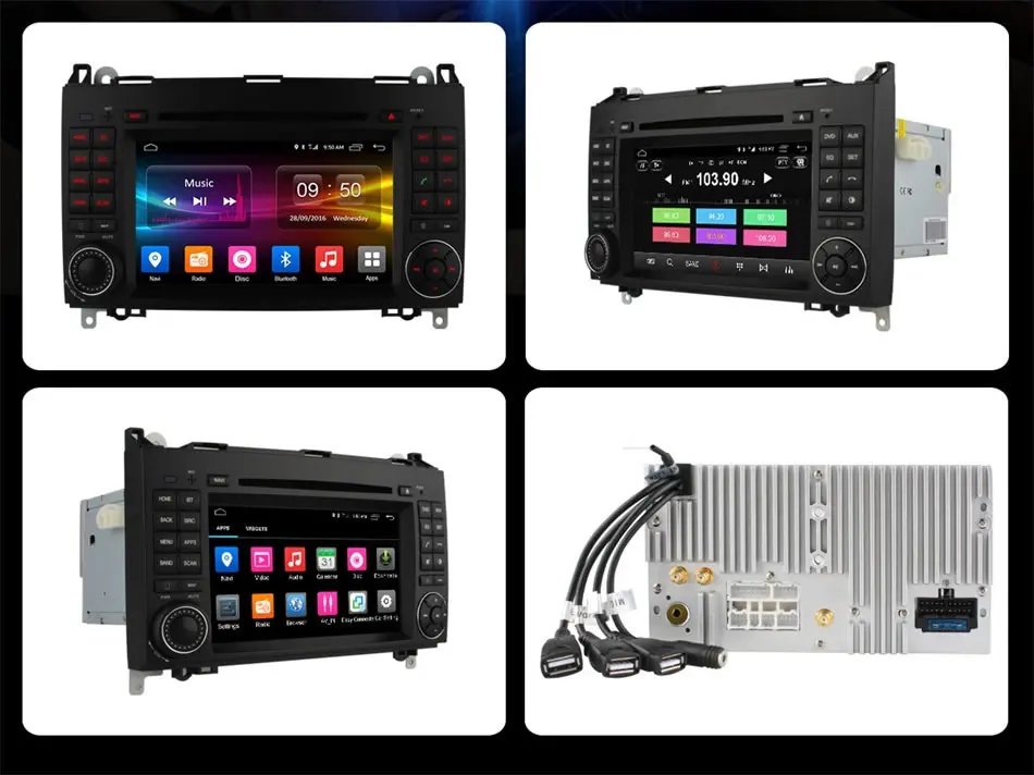 Clearance HD 1024 Android 6.0 Car DVD Player for Mercedes Benz B200 W169 A160 Viano Vito GPS Radio DAB Stereo Octa 8 Core CPU 2GB RAM 21