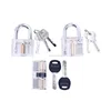 Assorted transparent padlock Practice lock pick set for training