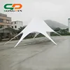 White jumbo cafe star tent 16x21m with one zipped side cover protected from rain and UV