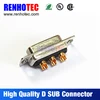 High current 20A 30A power connectors d sub 3 pin 3W3 connector