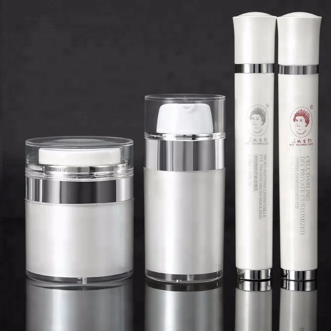 
15g 30g 50g 80g round acrylic empty plastic airless lotion cream jar for cosmetics packaging container 