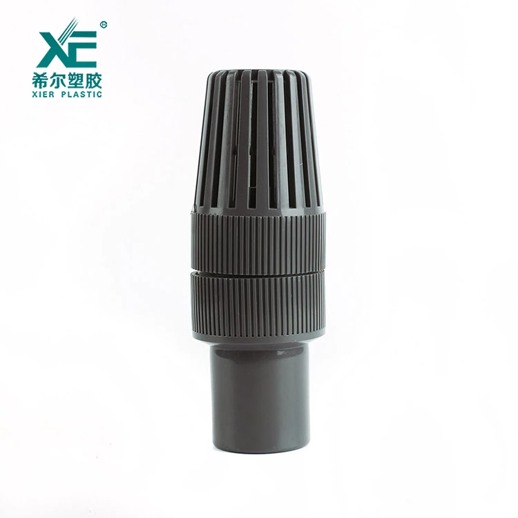 Factory direct good price competitive plastic pvc threaded foot valve