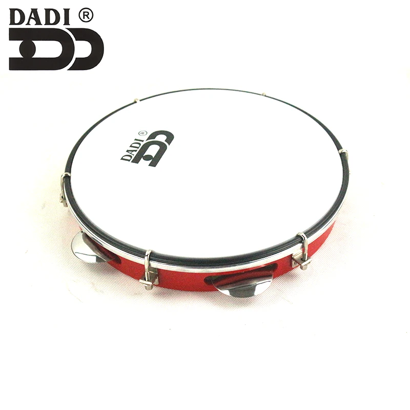 DADI EU education percussion musical tambourine logo printed 10 inch