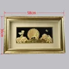 Home Wall Decoration 3D 24K Gold Foil Phote Frame with gift box