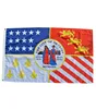 Fast shipping 100% polyester Detroit City Flag Banner 3x5