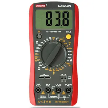 Dt9205a Lcd Digital Multimeter Dt9208a Manual With Temperature ...