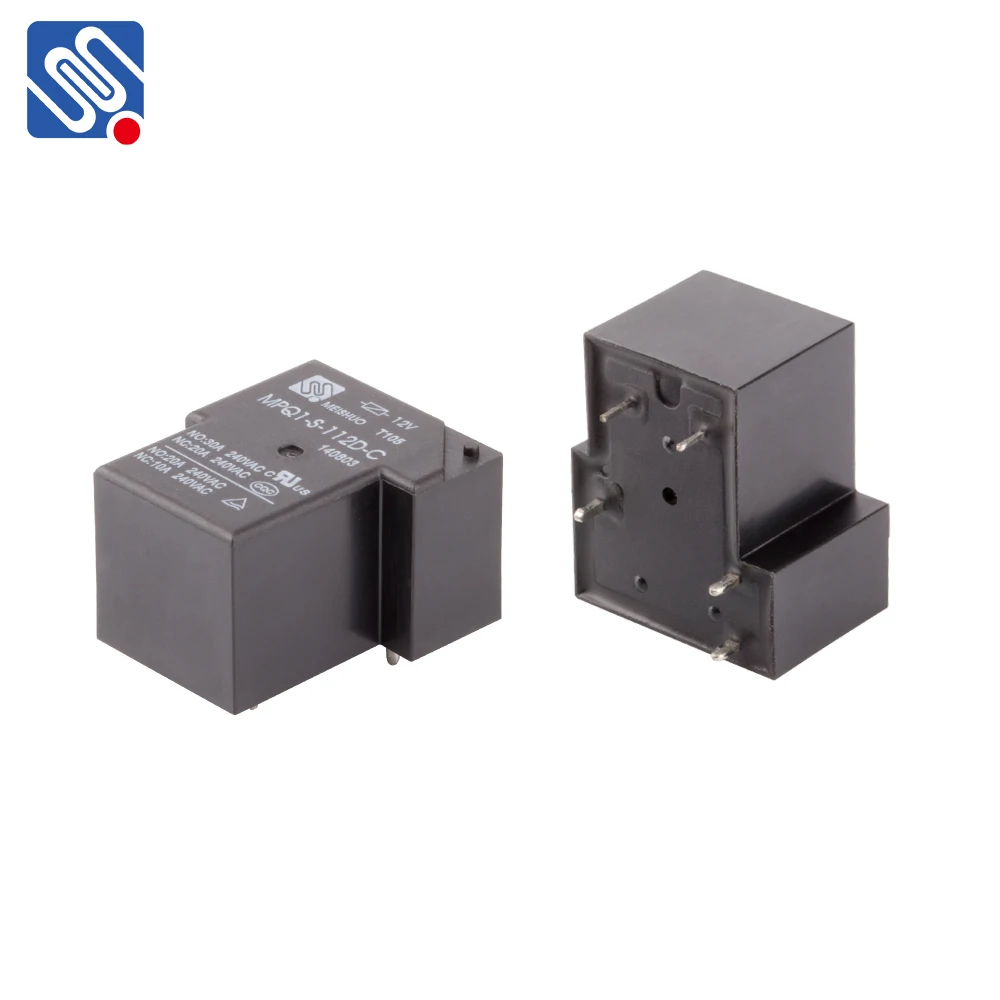 Meishuo MPQ1 Mini 12 Volt Dc 10A 240VAC Pcb Relays 20A 30A 40A 15F T90 Power Relay