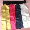 OEM/private logo silk head wraps custom satin edge wrap