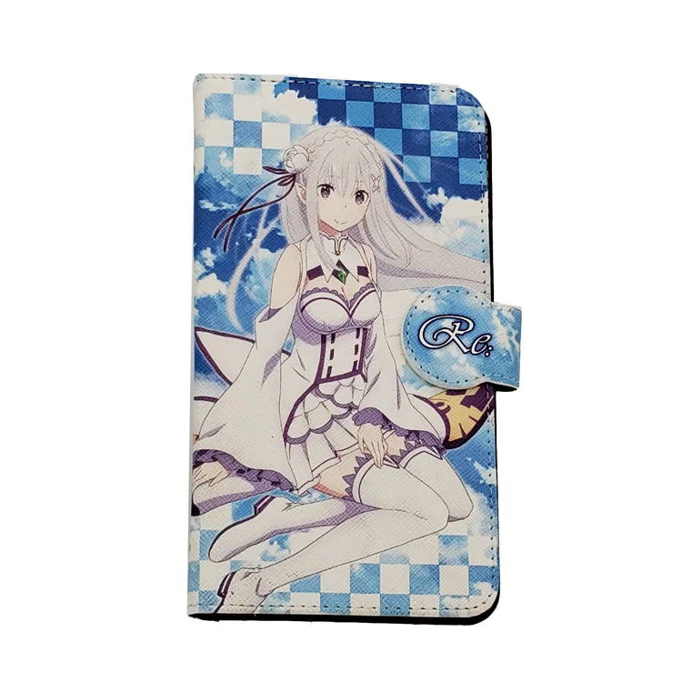 Sublimation Colored Print Cartoon Adhesive Sticker PU Leather Phone Case for iPhone 5.8 6.1 6.5 inch
