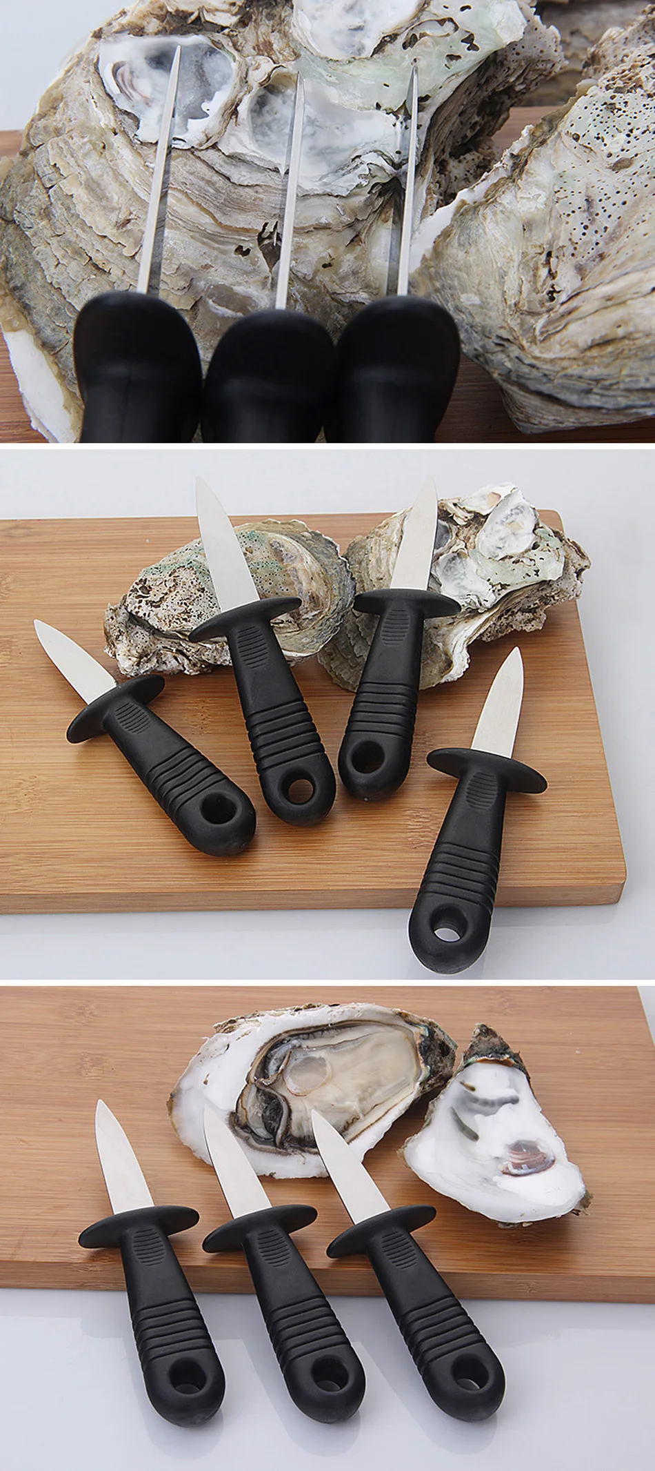 Open Shell Tool Oysters Knife,Stainless Steel Multifunctional Scallops