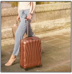 High quality ABS PC hard shell spinner 4 wheels trolley bags custom travel trolly suitcase