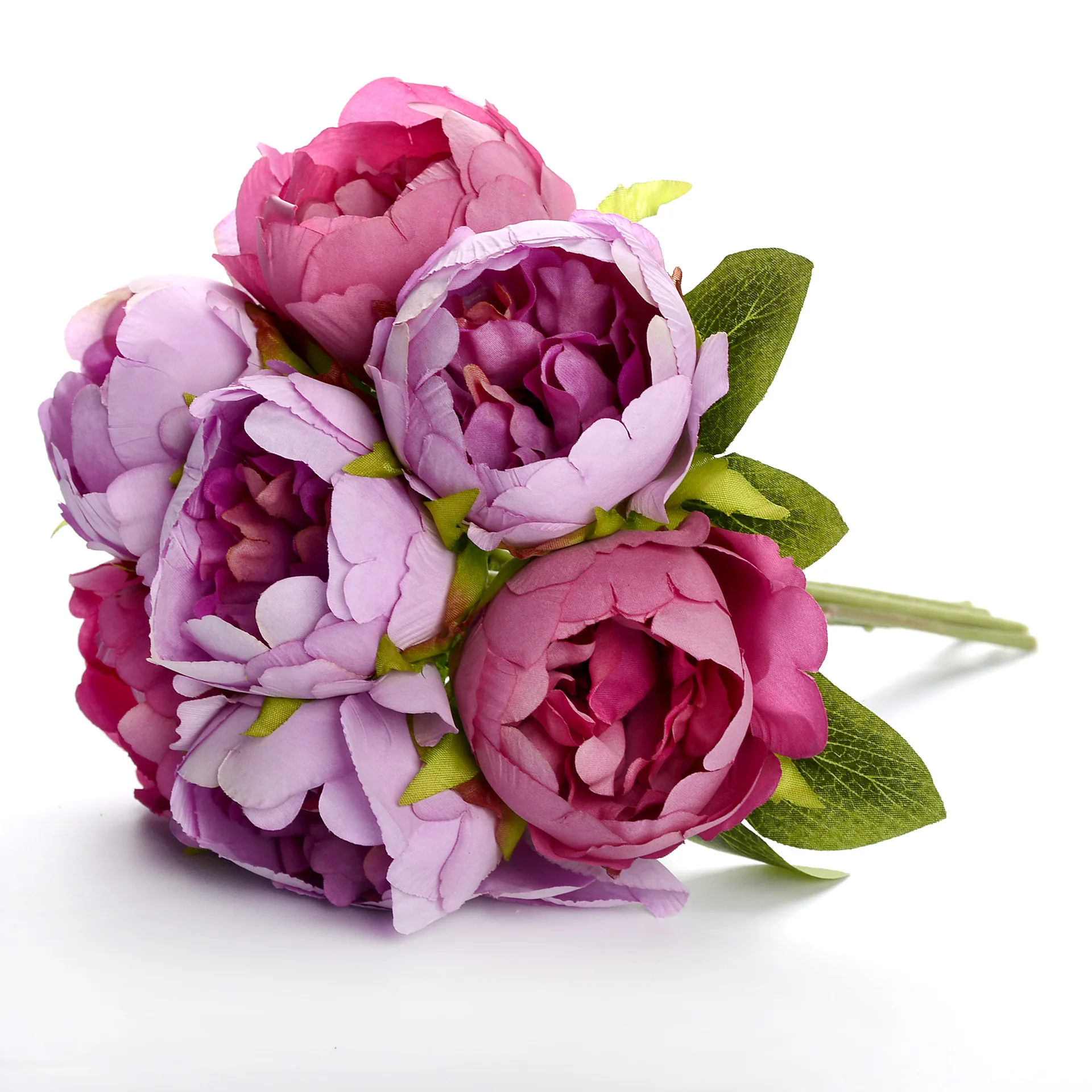 bouquets decorative big head artificial peony silk flower for