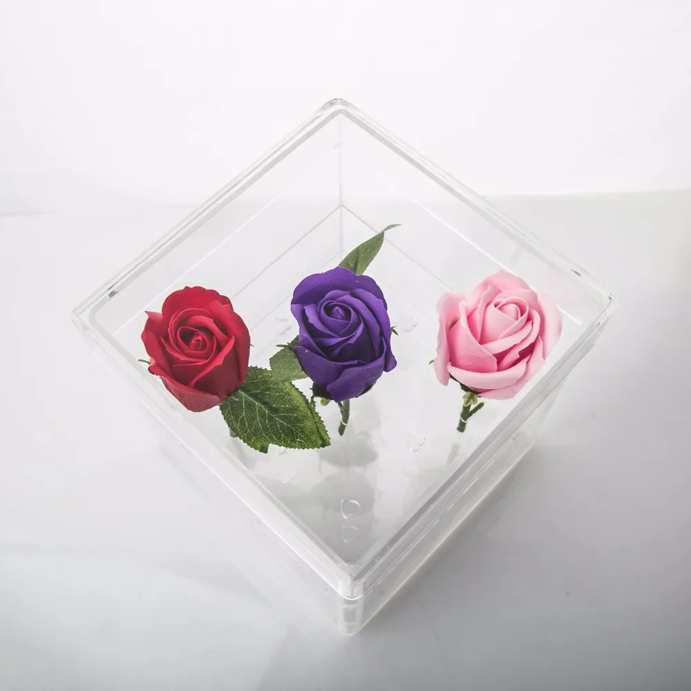 Clear Flower Display Case Wholesale Acrylic Flower Box Rose Box Buy