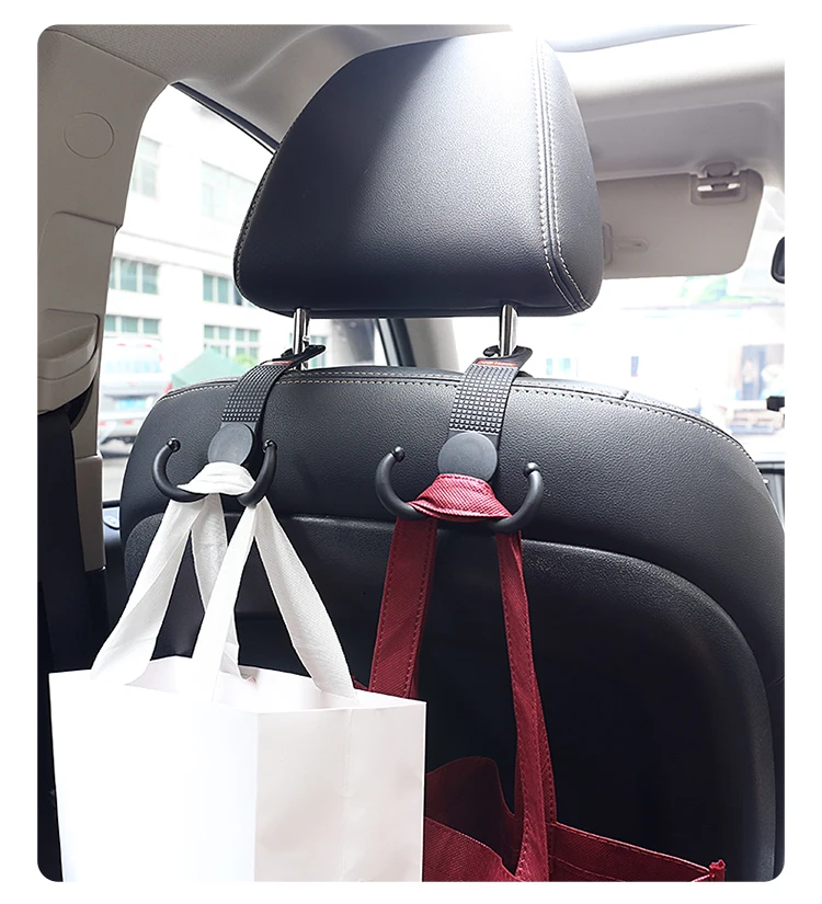 SUVs Set of 2 Preyda Headrest Hangers Hold Grocery Shopping Bags Baby Supplies for Cars Purses Trucks and More Coats Car-Seat-Headrest-Hooks Black Car Headrest Hooks Jeeps 