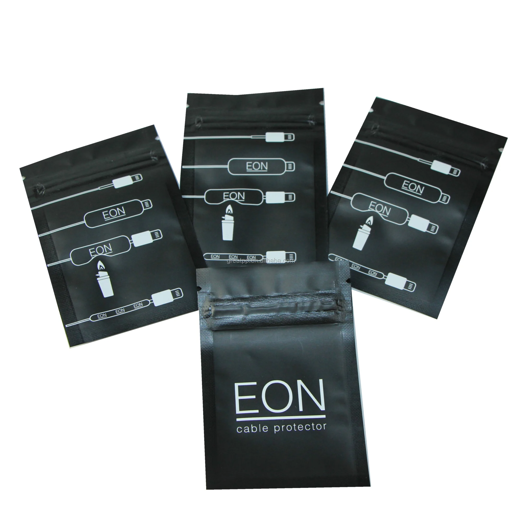 Custom Label Printed Ziplock Plastic Bags With Own Logo For Electronics