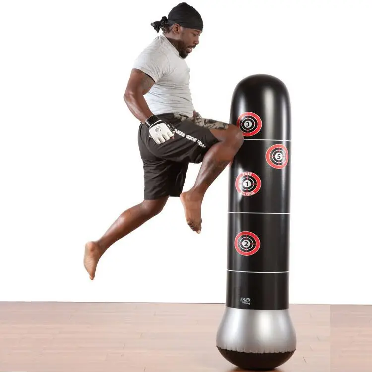 Outdoor Fitness Heavy Punching Bag Freestanding Children Play Adults De