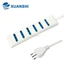 1.5m Italian 6 Outlet Multi Electrical Extension Socket to 3 Poles Power Plug