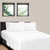 China supplier white cotton sateen bed sheet hotel luxury percale sheets