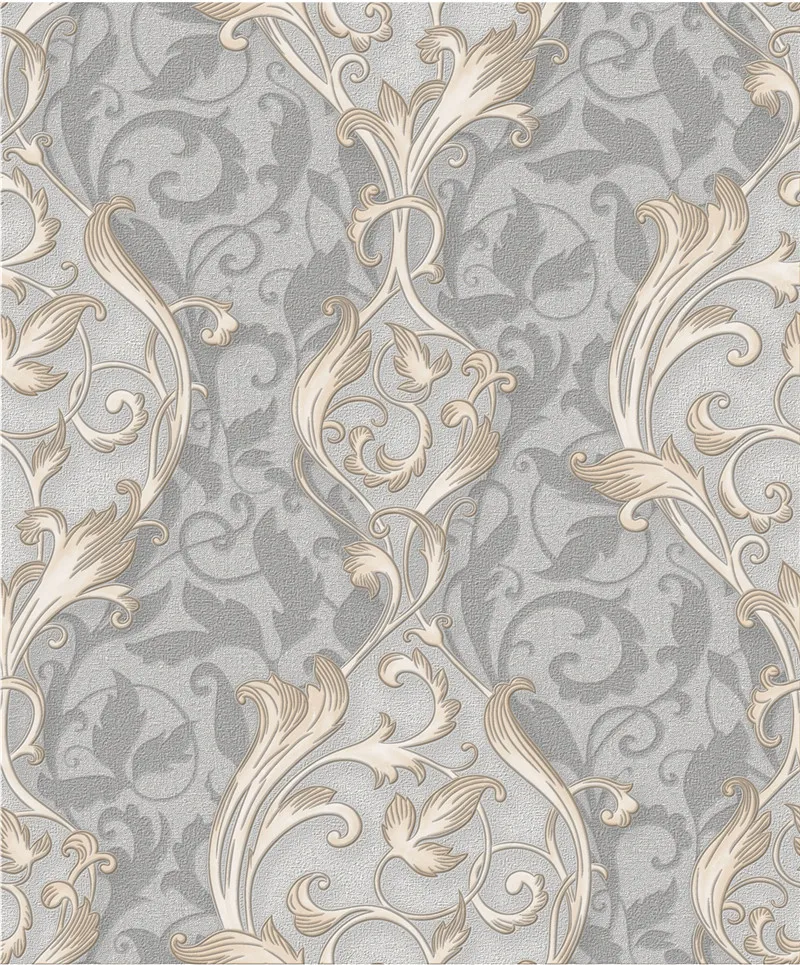 Dollhouse Wallpaper Damask Black on Gray Victorian 1:12 Itsy Bitsy  Miniatures - Miniature Crush