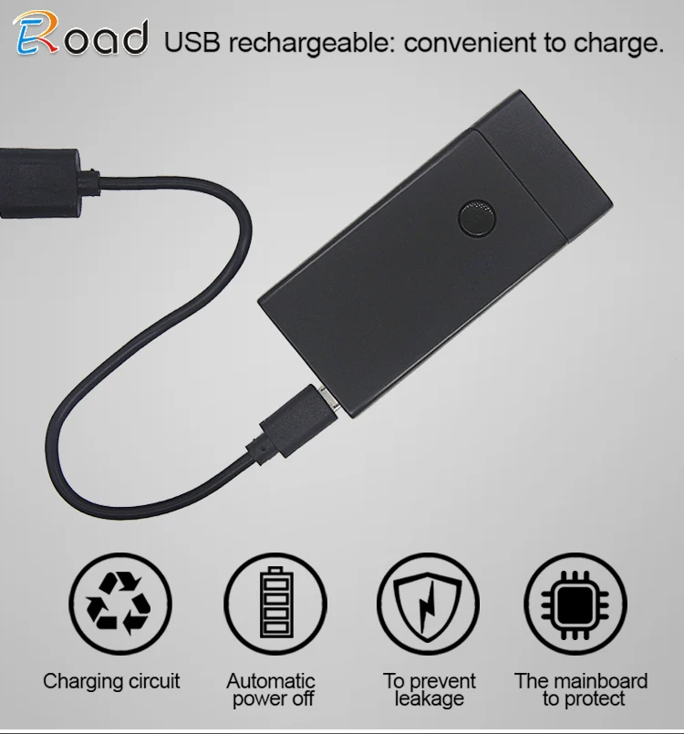Eroad FA001 Eroad Popular Simple Cheap Custom Lighter with Logo No Minimum Metal Material USB Rechargeable