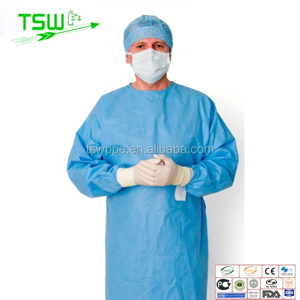 Non-woven sterile patient disposable surgical gown/clothing/hospital gown