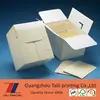 Custom printed paper packaging box with self lock bottom and tuck tab