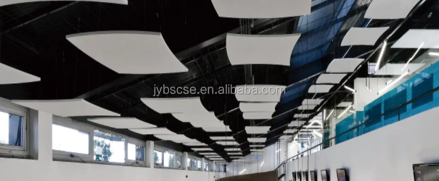 Class A Cloud Round Fiberglass Acoustic Ceiling Baffle With Nrc 0 9 Buy Glassfiber Suspended Panels Curved Acoustic Panel Acoustic Shapes Product On