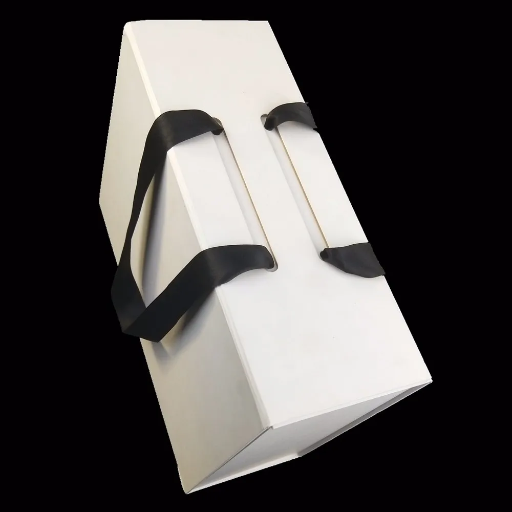 Ribbon Or Cotton Handles Hard Cardboard Baby Blanket Packaging Box