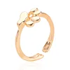 New Fashion Animal Jewelry Cat Paw Print Rings for Women Open Dog Paw Ring Female Party Gifts