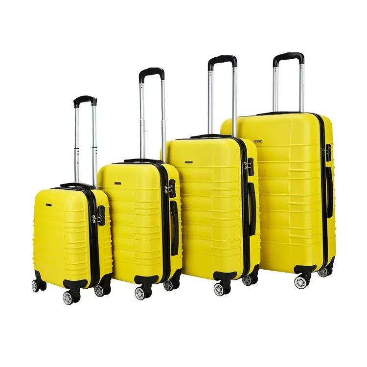 4pcs 360 Degree Set Abs 24 Inch Travel Suitcase Sets Trolley Suitcase ...