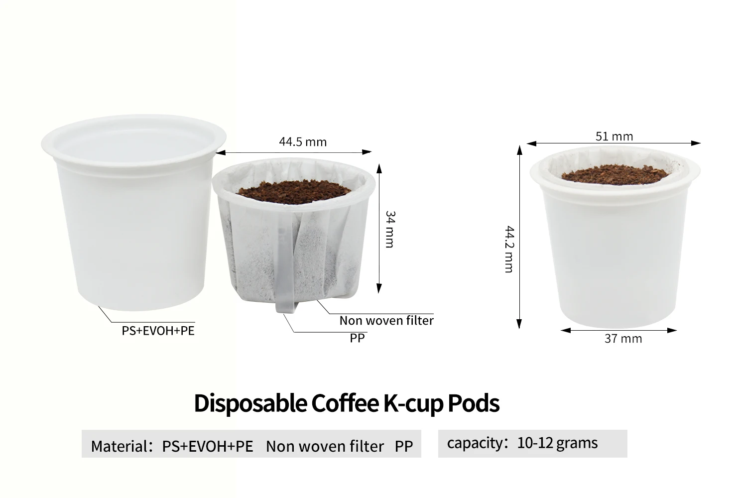 Single Serve Coffee K Cup Filter/nylon Kcup Filters/keurig Kcup Filter