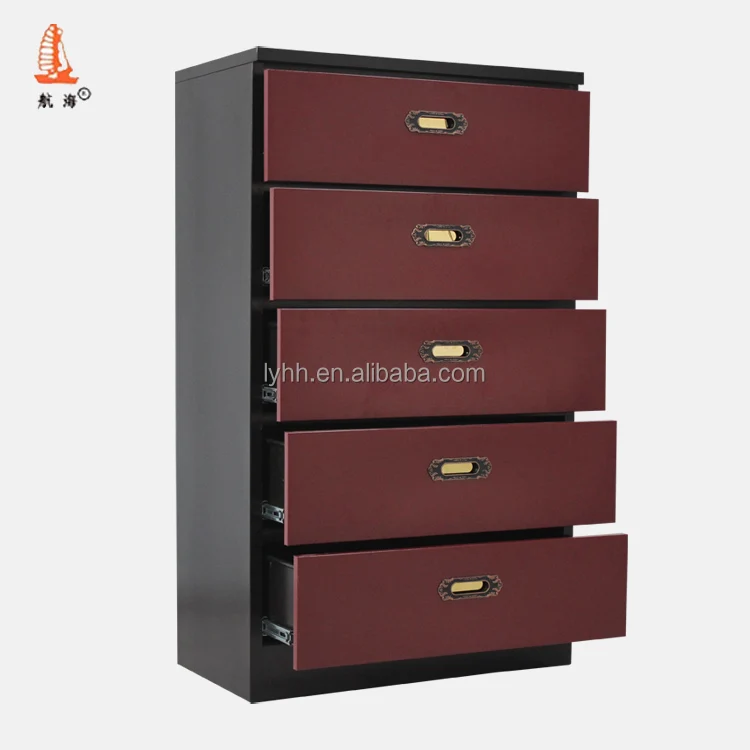 Home Furniture Dresser 5 Drawer Large Shallow Chest Of Drawers