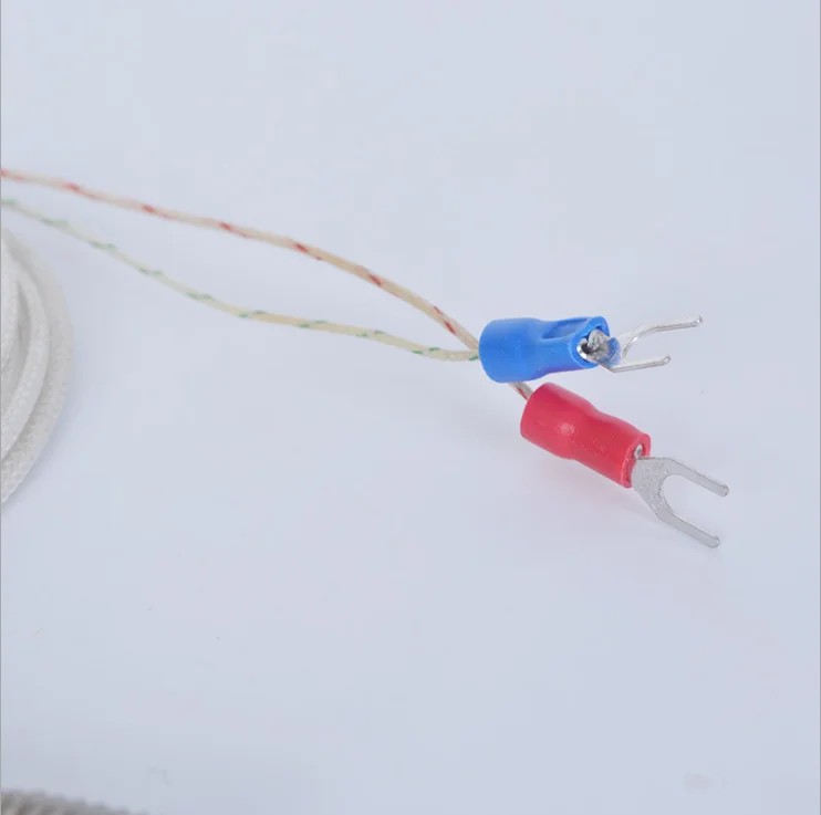 2019 Factory Price K/J/N Type Thermocouple  M10 Probe with 2m  Metal Shielding Wire