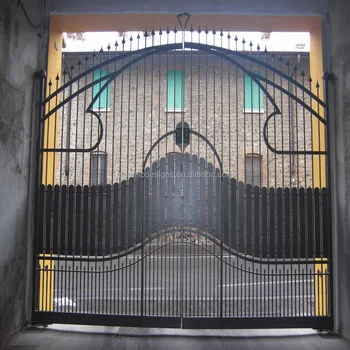 China Rustic Swing Gates Wrought Iron Gate For 3 Foot Tall Fencing Buy Wrought Iron Sliding Gate Simple Wrought Iron Gate Wrought Iron Gate Designs