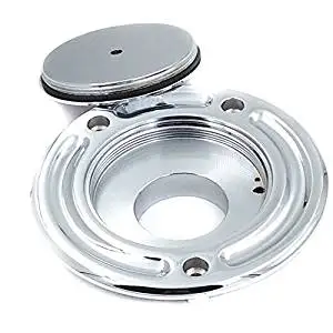 XKH- Motorcycle Chrome Keyless Gas Cap Twist Off Aluminum Racing Fuel Tank Cap For Kawasaki ZX-14R/ ZZR1200 /ZRX1200R /Z1000 /ZX-10R /ZX-9R /ZX-6RR /ZX-6R