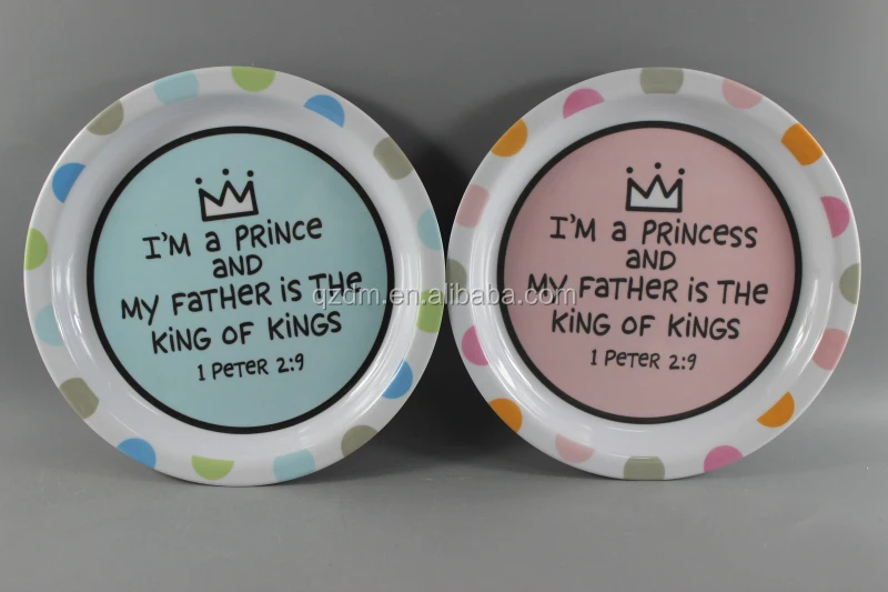 Factory supply good quality melamine plate for kids