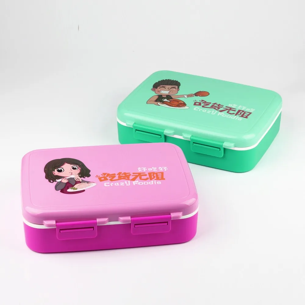 New Design Cheap Plastic Custom Logo Food Lunch Box Set Buy Cheap