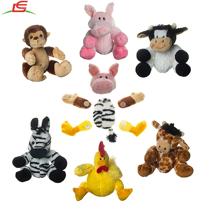 Set Of 6 Cute Detachable Parts Arms And Legs Plush Stuffed