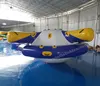 Adults inflatable rocker UFO on aqua park,durable Floating saturn rocking games for kids