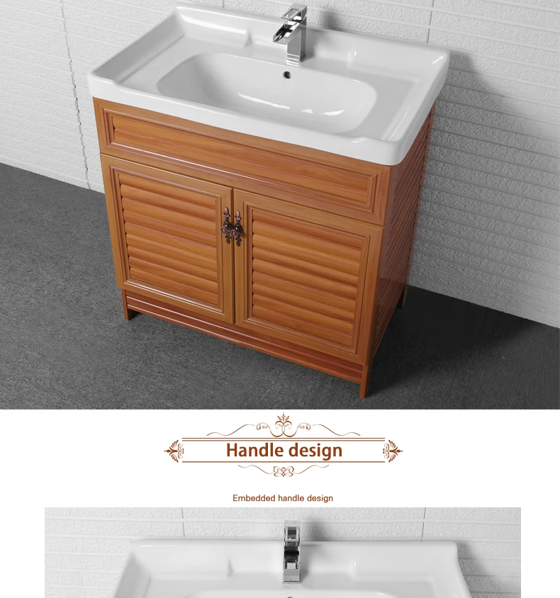 Hotel Elegant Bathroom Sink With Cabinet Wash Basin Vanities