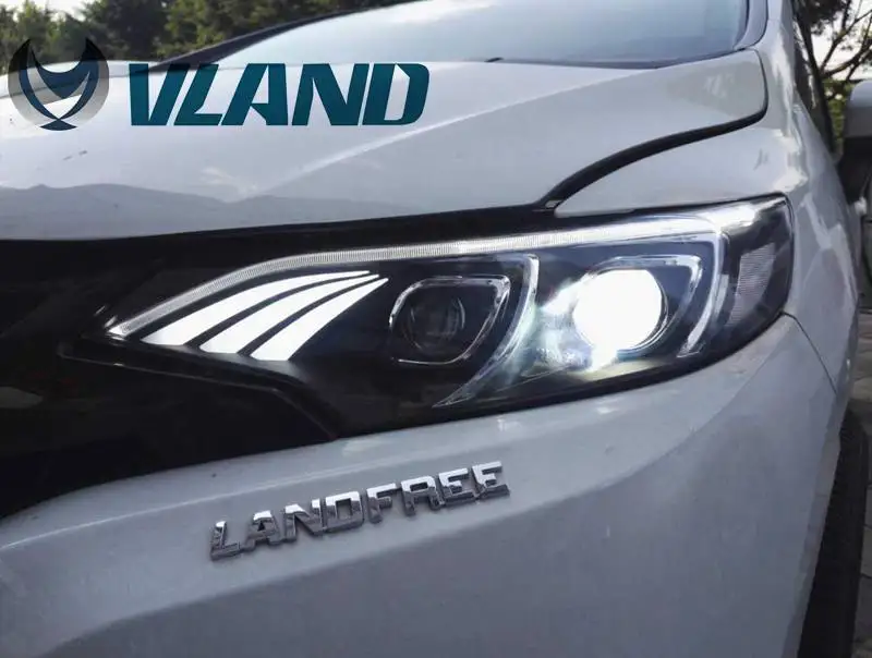 Vland Car Lamp Factory LED Head Light For Fit 2014-2018 LED DRL Headlights For Jazz 2018 Plug And Play