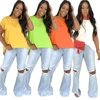 LBXZ6153 Wholesale woman O-neck Plain Short Sleeve Quick Dry T shirt Blanks Sport Advertising Custom Print T Shirts